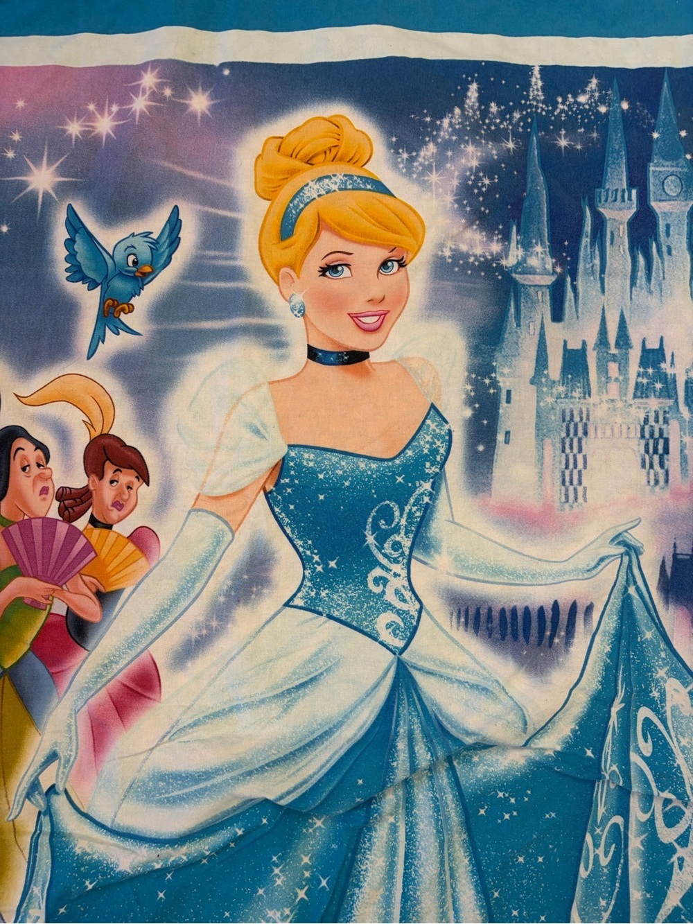 Disney Cinderella Toddler Bed Duvet Cover Quilt Cotton flannel Handmade 36x46 - Picture 2 of 13
